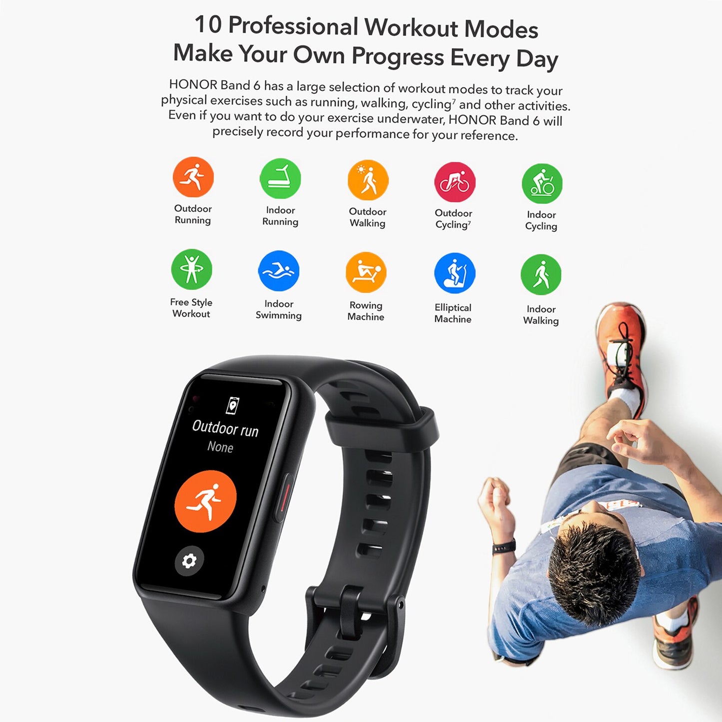 Global Version HONOR Band 6 Smart Watch Heart Rate Stress Monitor 1.47 AMOLED Screen Fitness Bracelet Smartband for Men Women