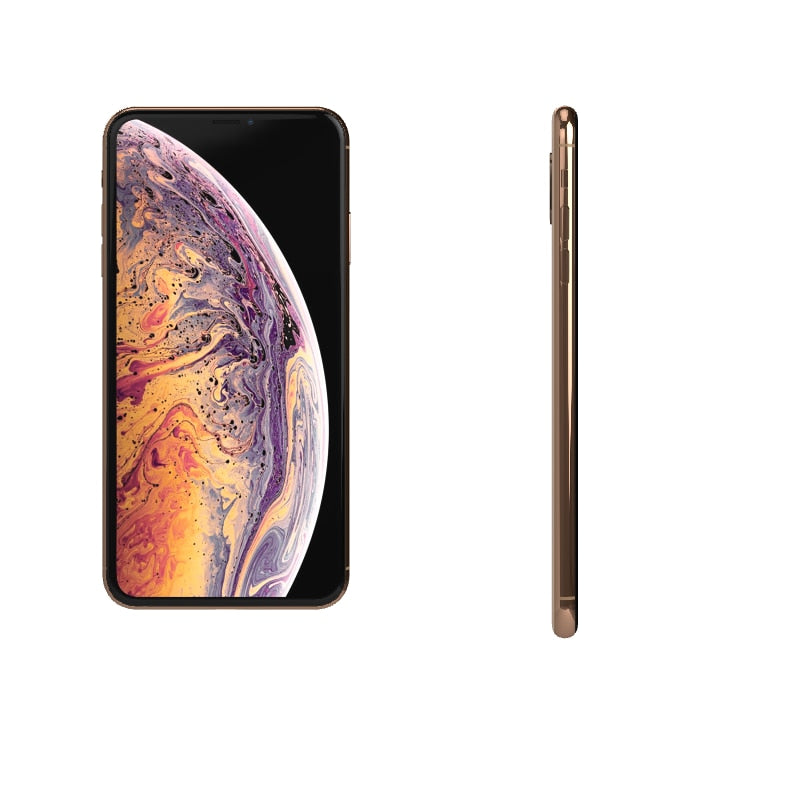 Original Unlocked  iPhone XS Max Mobile Phone 64/256/512GB ROM 6.5 Inch OLED A12 12MP Dual Camera Face ID  4G Smartphone