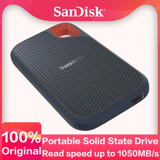 SanDisk Extreme E61 Portable SSD V2 USB3.2 Gen 2 Type C External Solid State Drive Storage Disk Hard Drive Mobile Storage Drive