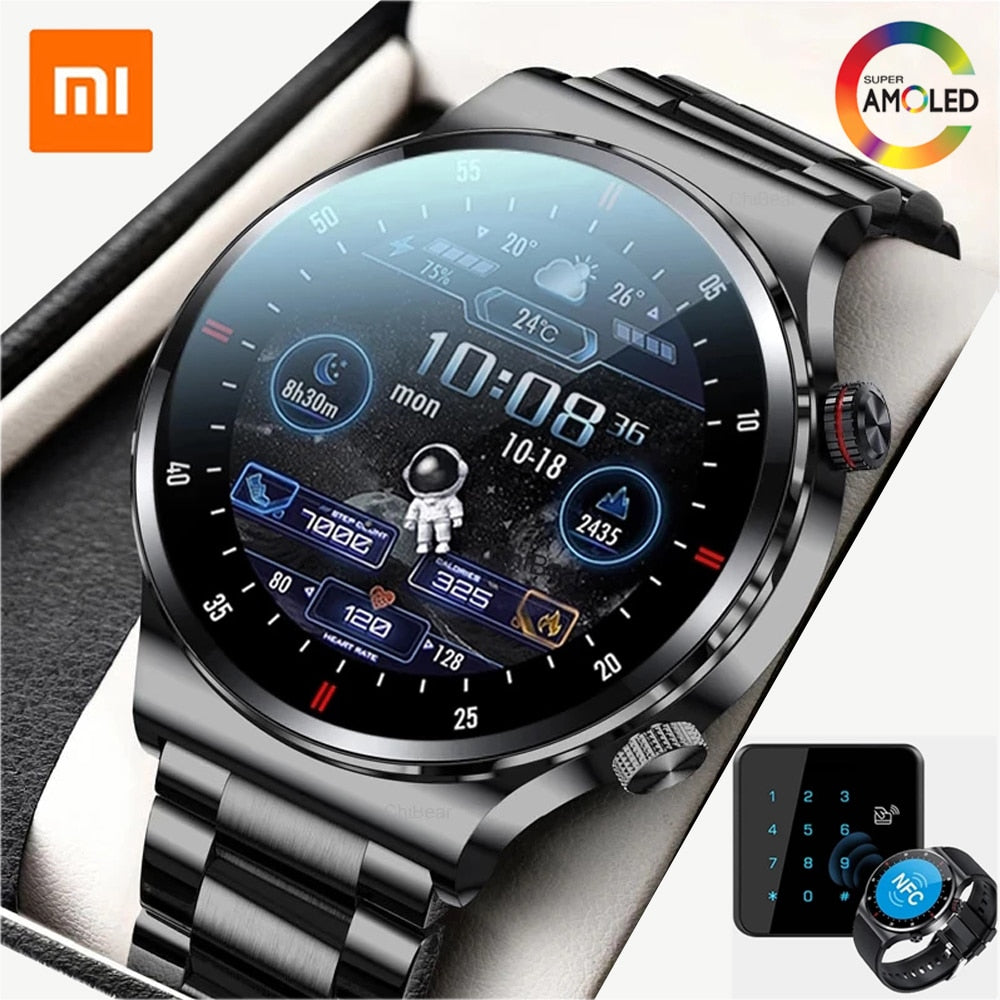 Xiaomi NFC Bluetooth Call Smart Watch Men Full Screen Sports Bracelet Waterproof ECG Health Monitor SmartWatch for IOS Android