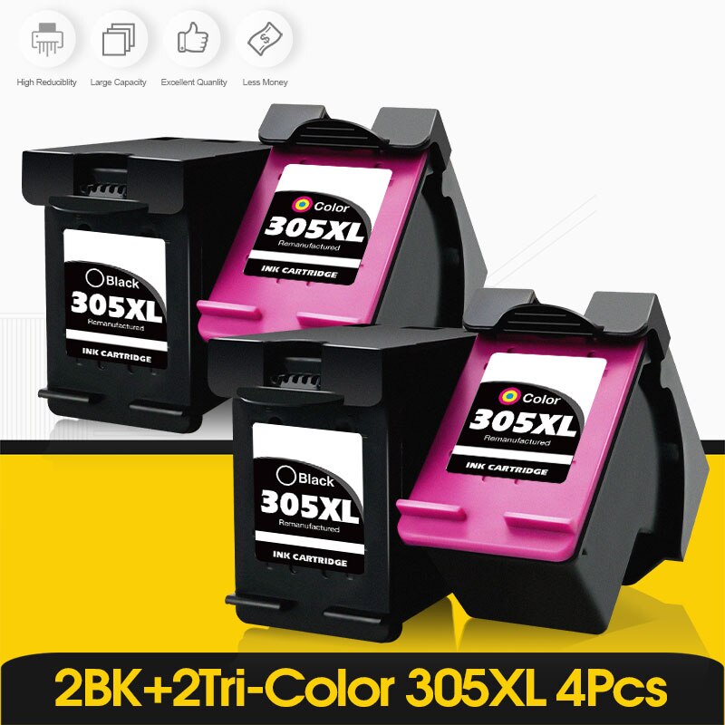 ALIZEO Ink Cartridge For HP 305XL hp305xl Compatible For HP DeskJet 2710 2722 4100 4130 Envy 6032 6020 6022 6430 printer