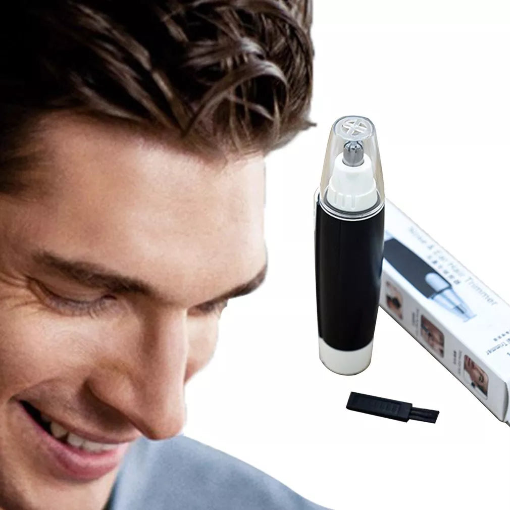 Portable Electric Nose Hair Man Shaving Nose Hair Clipper  hair removal shaver clipper Black No Spray Nose Hair Clipper