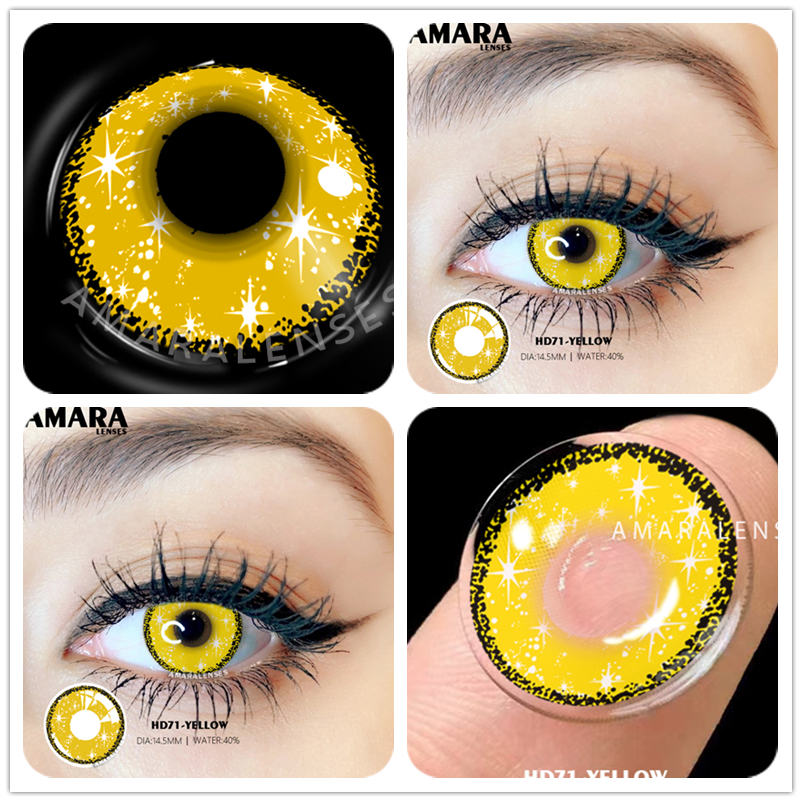 AMARA 2pcsCosplay Anime Eyes Lenses for Eyes AYY Series Makeup Sharingan Beauty Contact Lenses Eye Cosmetic Color Lens Eyes