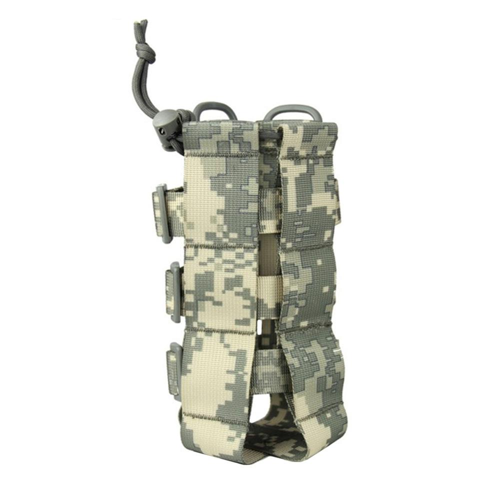 Water Bottle Bag Upgraded Tactical Pouch Waters Holder Drawstring Kettle Carrier Travel Tool Molle Military Outdoor Hiking