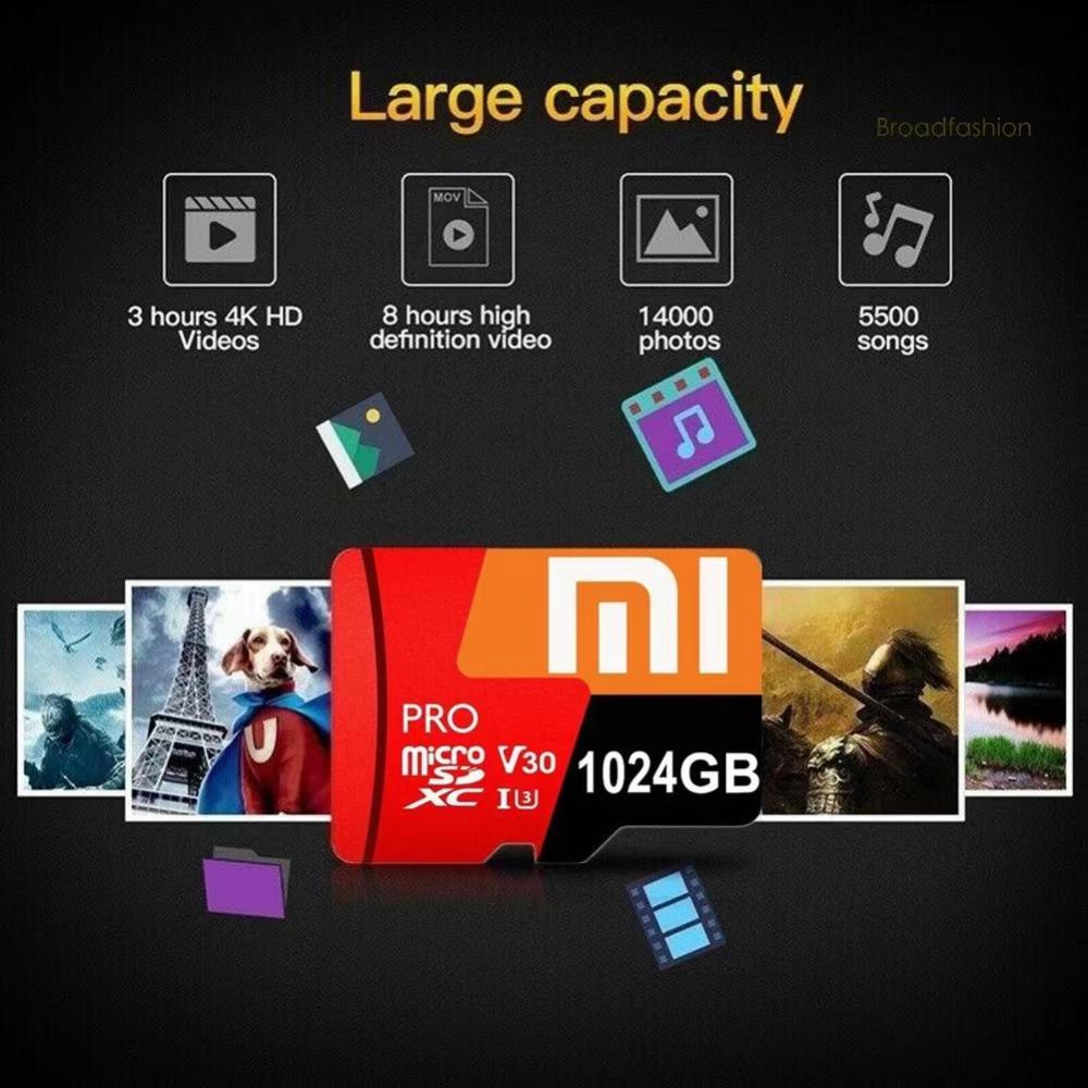 Original XIAOMI Memory Card 512GB 256GB 128GB 64G 32G 16G Micro TF SD Flash Class 10 High-Speed For Phone Adapter Storage Card