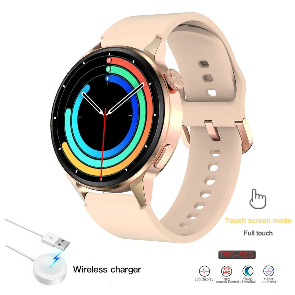 2022 New NFC Smart Watch Men Smart Bluetooth Call Sport GPS Track Smartwatch Women Heart Rate ECG PPG Smartwatch For Android ios