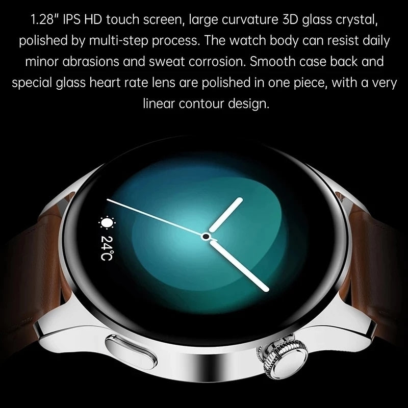 2022 New For HUAWEI Smart Watch Men Waterproof Sport Fitness Tracker Weather Display Bluetooth Call Smartwatch For Android IOS