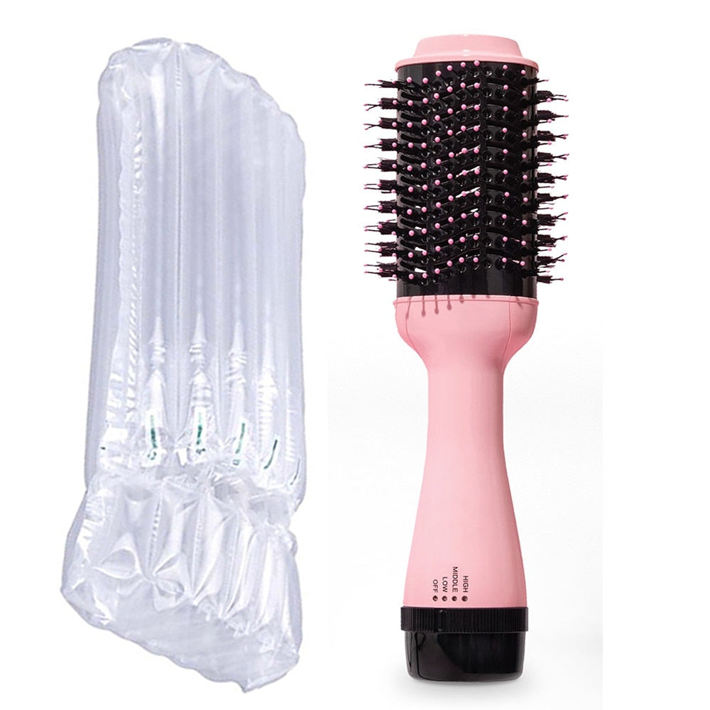 3 In 1 Hair Dryer Brush Blow Dryer with Comb One Step Hair Blower Brush Hot Air Styling Comb Electric Hair Straightening Brush