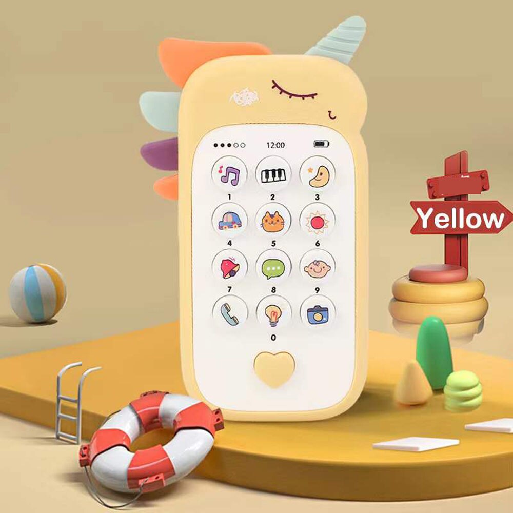 Electronic Toy Phone Musical Mini Cute Children Phone Early Education Cartoon Mobile Phone Telephone Cellphone Baby Toys