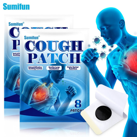 16pcs=2bags Cough Patch Healthy Stickers Asthma Cold Sore Throat Cure Pneumonia Resolves Phlegm Relieves Cough Chinese Medicine