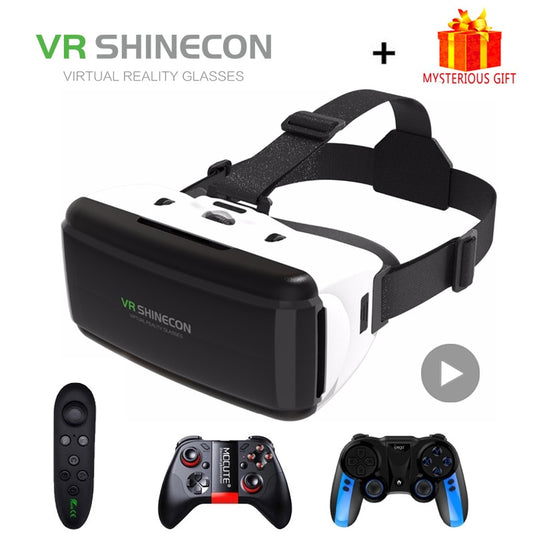 VR Shinecon Viar Virtual Reality Glasses 3D For iPhone Android Smart Phone Smartphone Headset Helmet Goggles Casque Video Game