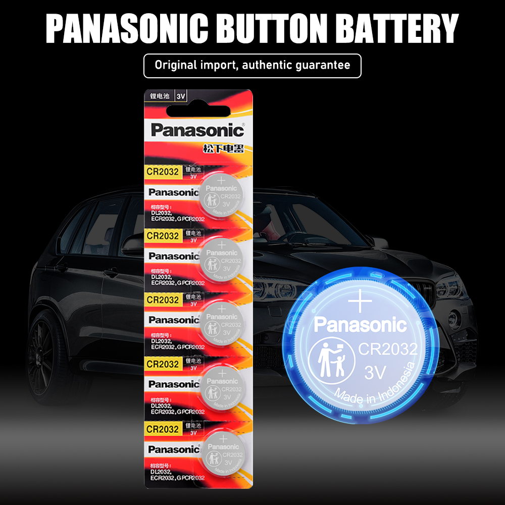 Original PANASONIC CR2032 CR 2032 3V Lithium Battery For Watch Calculator Clock Remote Control Toys Button Coins Cell