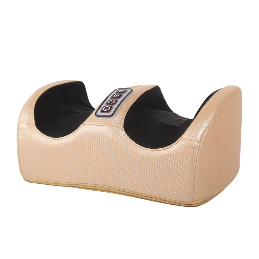 Electric Foot Massage Shiatsu Therapy Relax Health Care Infrared Heating Body Massager Heat Deep Muscles Kneading Roller Salud