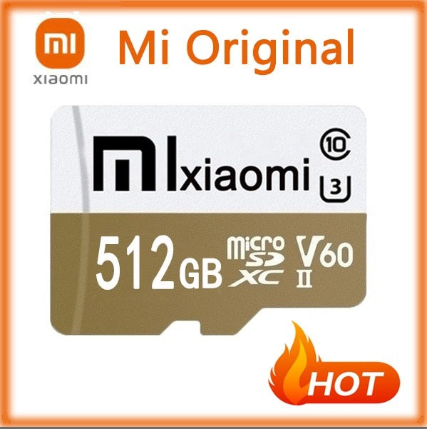 100% XIAOMI High Speed Large Capacity USB Drive Micro SD 32GB 64GB 128GB 256GB 512GB 1TB Micro SD SDHC Card 10 TF Memory Card