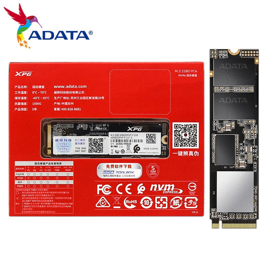 ADATA SSD 512GB XPG SX8200 PNP 2TB SSD PCIe Gen3x4 M.2 2280 1TB Solid State Drive For Laptop Desktop Hard Disk PC