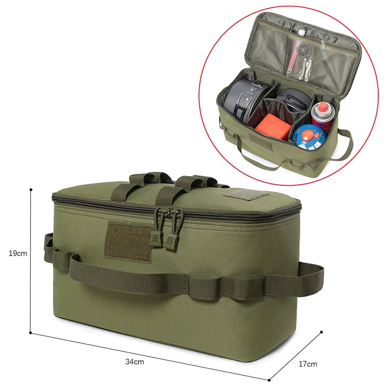 Camping Storage Bag picnic basket outdoor camping Lamps Gas Stove Gas Canister Pot carry bag storage sack Picnic Bag