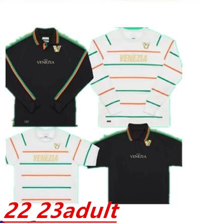 Venezia Home Away New Venezia FC Long Sleeve Jersey Black White 22 23 Venice 2022 2023 BUSIO Shirts