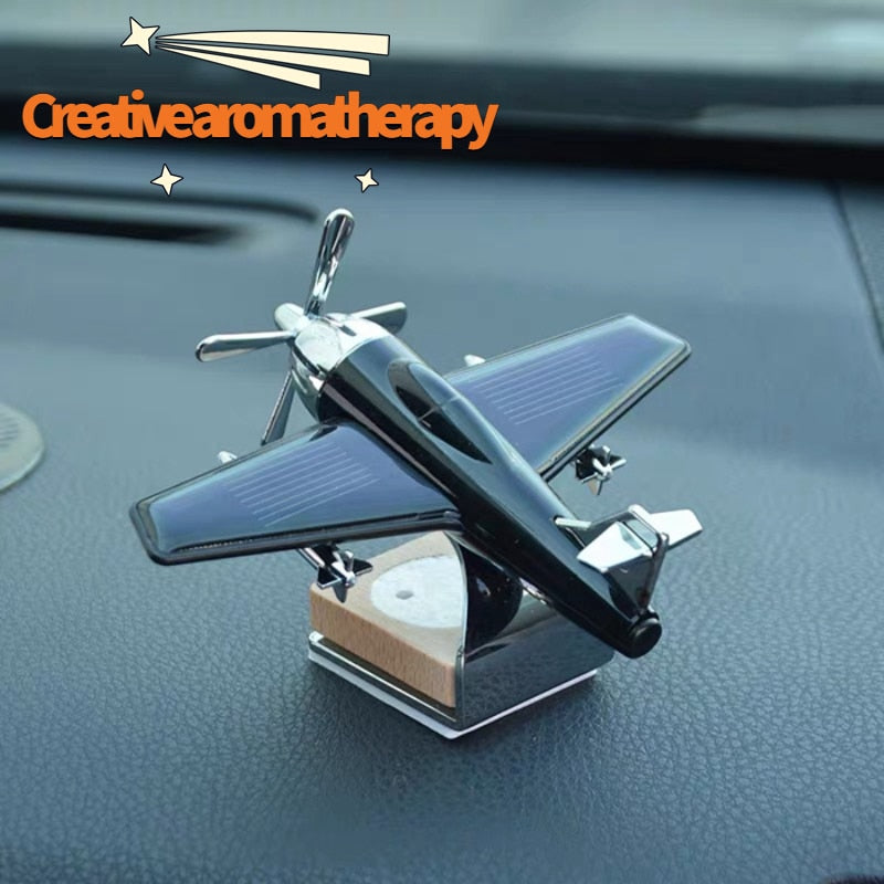 Car Air Freshener Solar Aircraft Decoration Mini Car Perfume Air Freshener Fragrance Car Airplane Ornament car perfume car decor