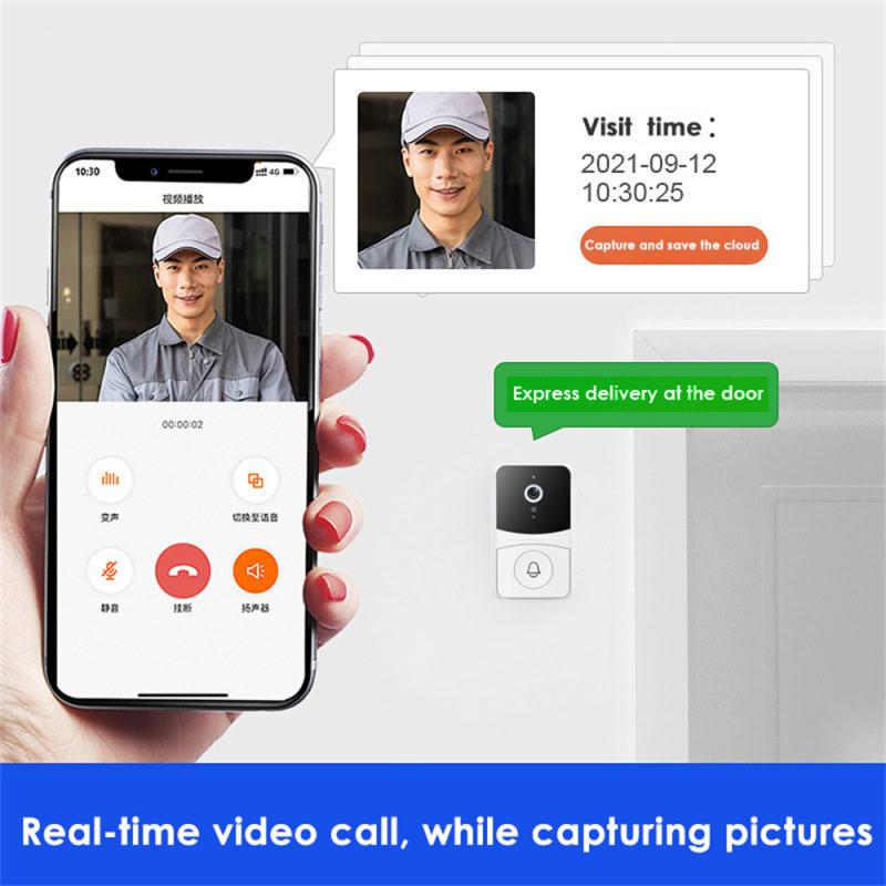 Tuya Smart Smart Door Bell Video Intercom Wireless  Wifi Outdoor Doorbell Night Vision Hd Camera Smart Home Security Door Bell