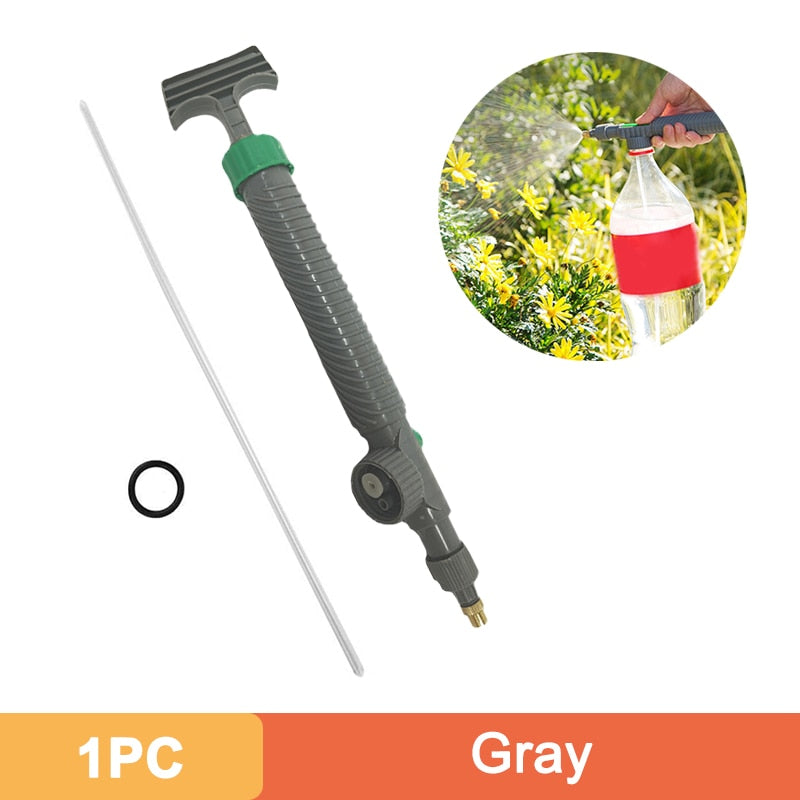 3-Styles High Pressure Air Pump Manual Sprayer Adjustable Drink Bottle Spray Head Nozzle Garden Watering Tool Sprayer Hand Tools