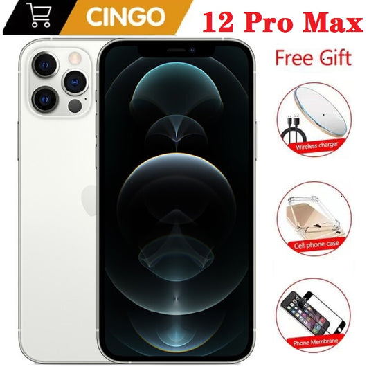 Original unlocked iPhone 12 Pro Max 6.7" 6G RAM 128GB/256GB/512GB ROM 5G Smartphone Face ID IOS A14 Bionic Chip