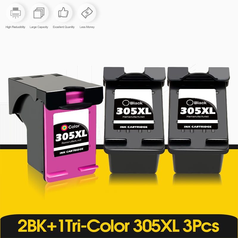 ALIZEO Ink Cartridge For HP 305XL hp305xl Compatible For HP DeskJet 2710 2722 4100 4130 Envy 6032 6020 6022 6430 printer