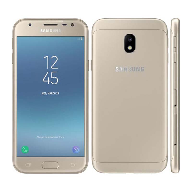 Original Samsung Galaxy J3 (2017) J330F Mobile Phone wifi 13MP+5MP Quad Core 5.0" Android 2GB RAM 16GB ROM Dual SIM 4G CellPhone