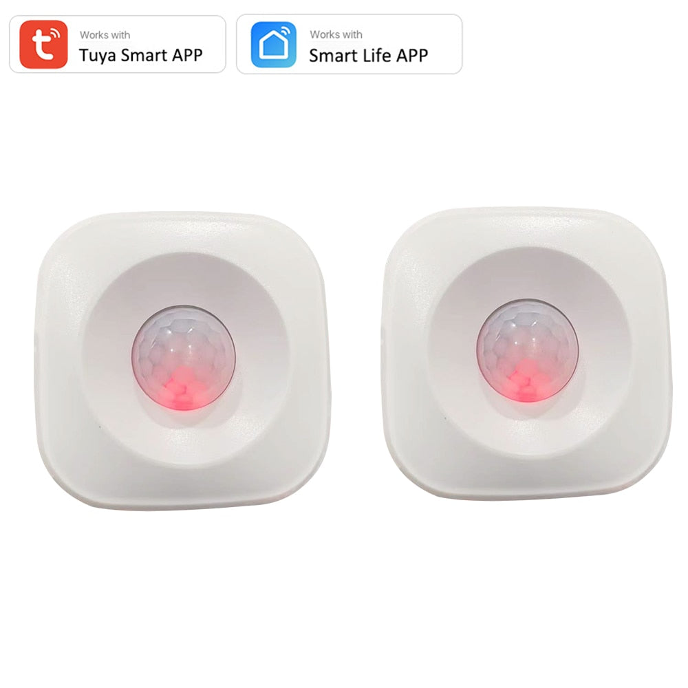 Tuya WIFI PIR Motion Sensor Detector Movement Sensor Smart Life APP Wireless Home Automation System Work with Alexa Routine  Set