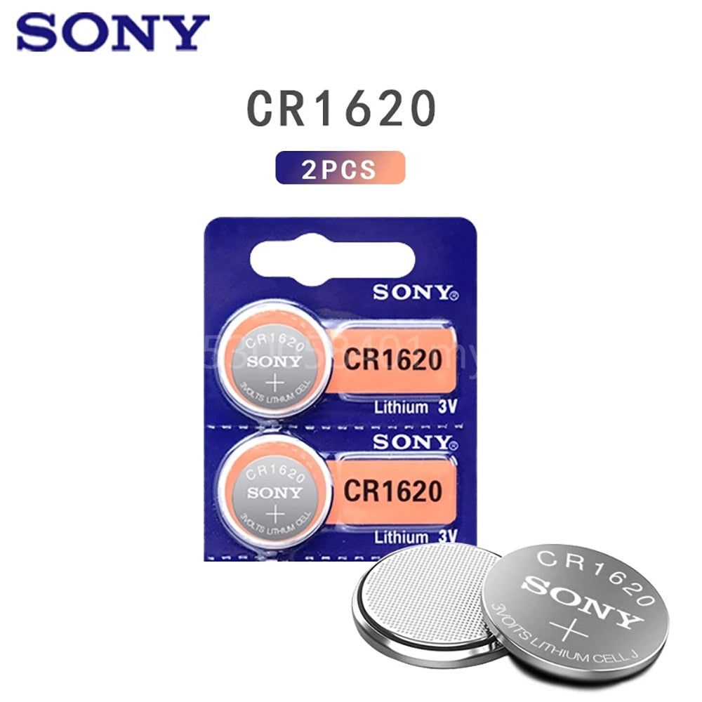 SONY Original CR1620 Button Cell Battery 3V Lithium Batteries CR 1620 for Watch Remote Toy Computer Calculator Control