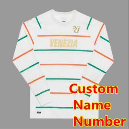 Venezia Home Away New Venezia FC Long Sleeve Jersey Black White 22 23 Venice 2022 2023 BUSIO Shirts