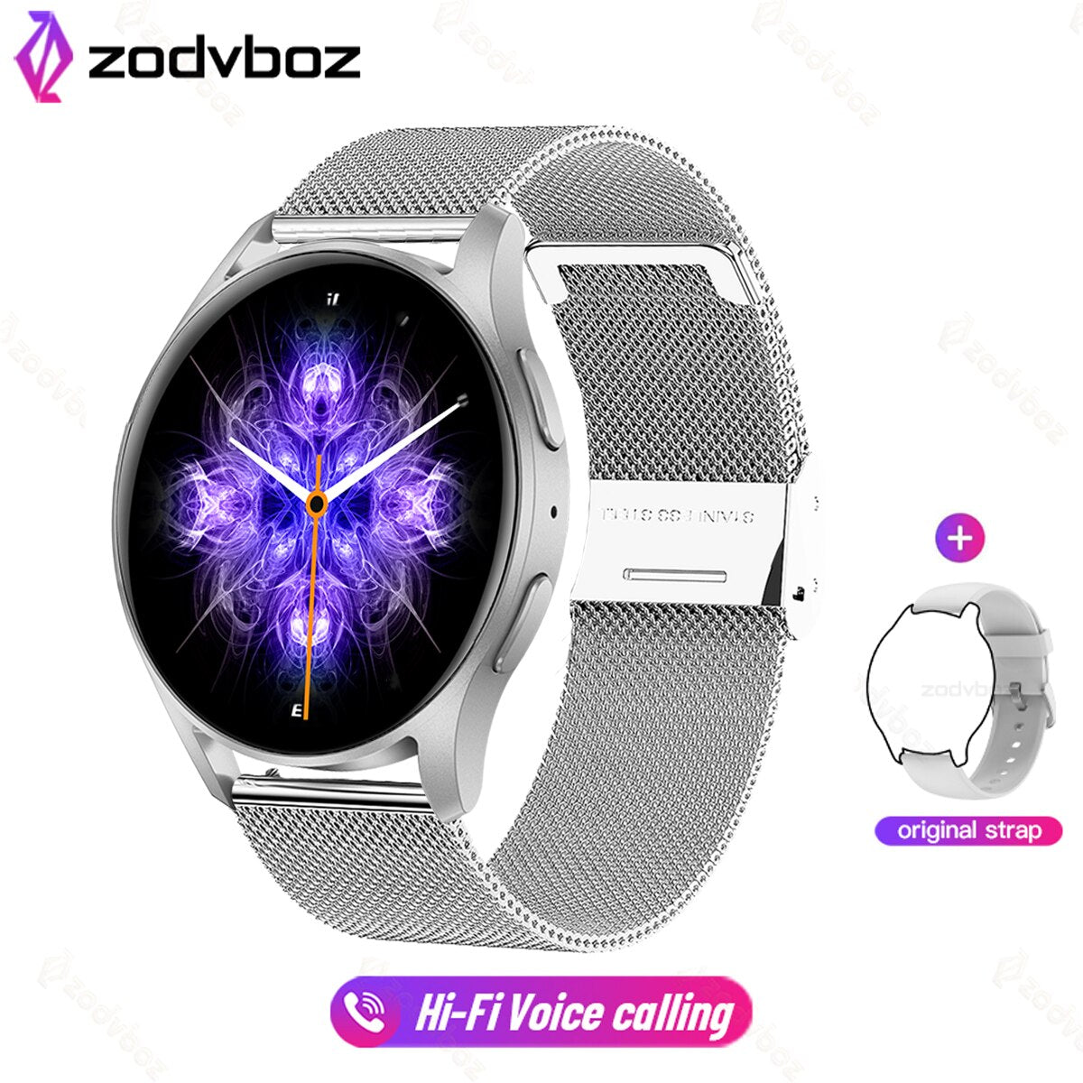 2023 latest men women smart watch Hi-Fi Voice Calling blood pressure heart rate monitoring sports fitness waterproof smartwatch