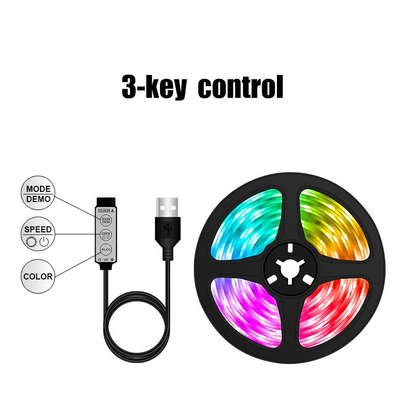 WIFI 5050 RGB Bluetooth Led Strip Lights 1M-30M 5V USB led strip TV BackLight Room Decoration Led Tape Diode Flexible Ribbon