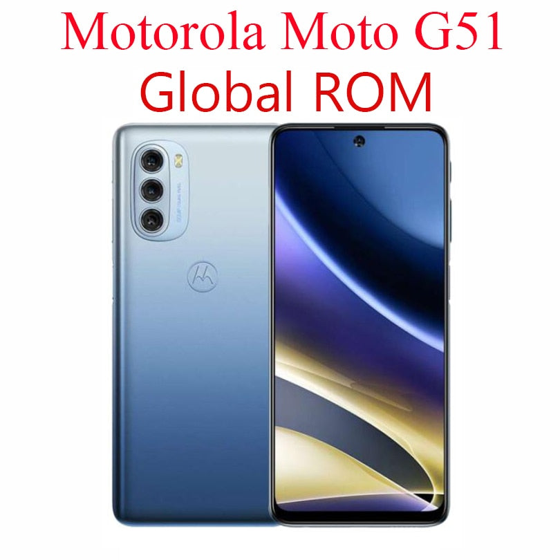 New Offical Original Global Rom Lenovo Mototola Moto G51 5G Smart Phone 5000mAh 6.8inch 120Hz Snapdragon480 Plus 50MP Camera