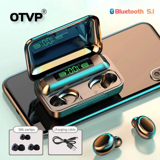 TWS 5.0 Bluetooth Earphone Wireless Headsets With Microphone 9D Stereo Sports Waterproof Earbuds Headphones 3500mAh Charging Box