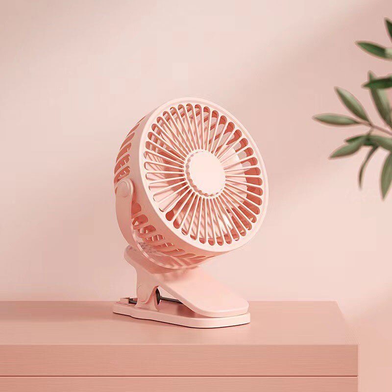 Usb Mini Fan Mini Student Class Dormitory Quiet Office Desktop Clip Charging Fan Ultra Long Range Silent Clip Fan Rechargeable