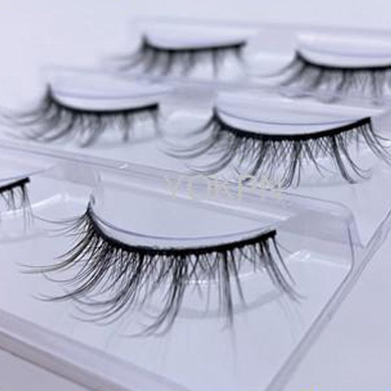 Manga False Eyelashes European and American Style Artificial Eyelashes Stickers Net Red with The Same Natural A-Type Fairy Hair