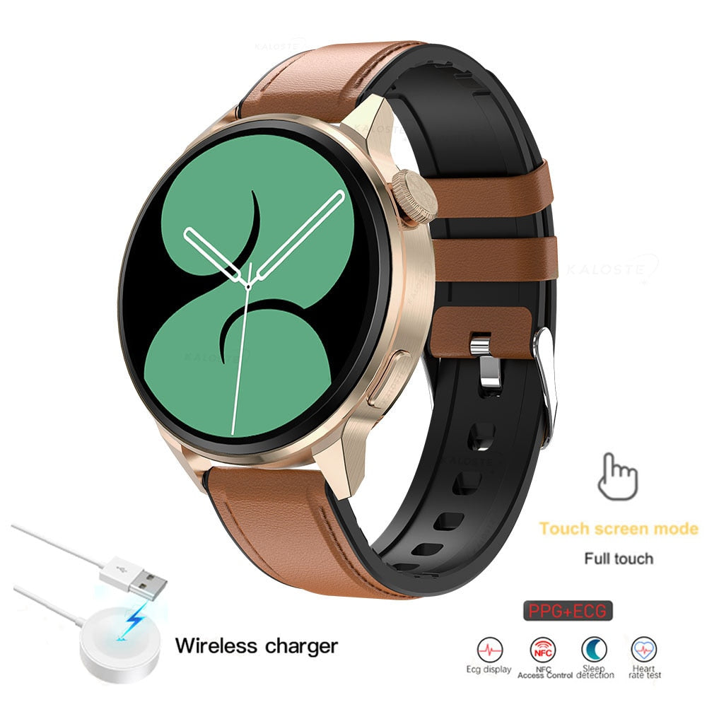 2022 New NFC Smart Watch Men Smart Bluetooth Call Sport GPS Track Smartwatch Women Heart Rate ECG PPG Smartwatch For Android ios