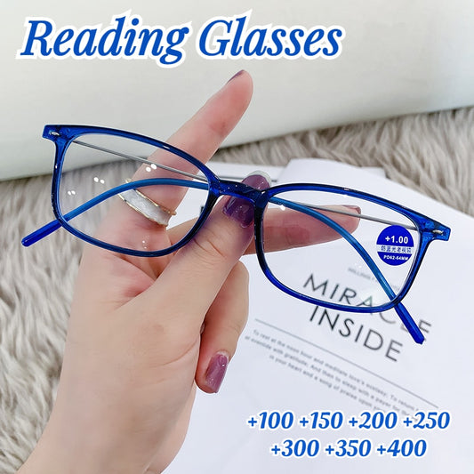 2022 Anti-Blue Light Reading Glasses Full Frame Glasses for men and women radiation protection Square Optical Computer Glasses