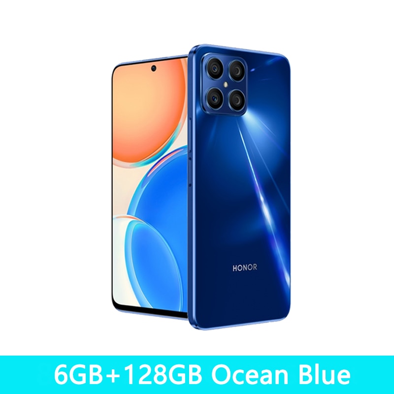 Global Version HONOR X8 Smartphone Android 11 Snapdragon 680 Mobile Phone 90Hz Cellphone 22.5W SuperCharge