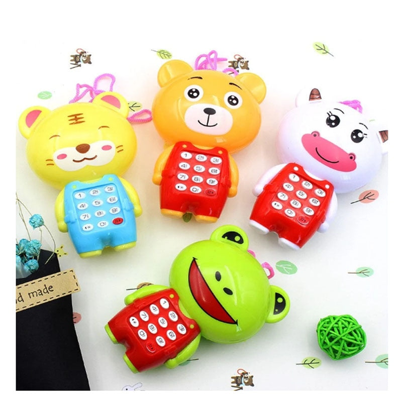 Electronic Toy Phone Musical Mini Cute Children Phone Early Education Cartoon Mobile Phone Telephone Cellphone Baby Toys