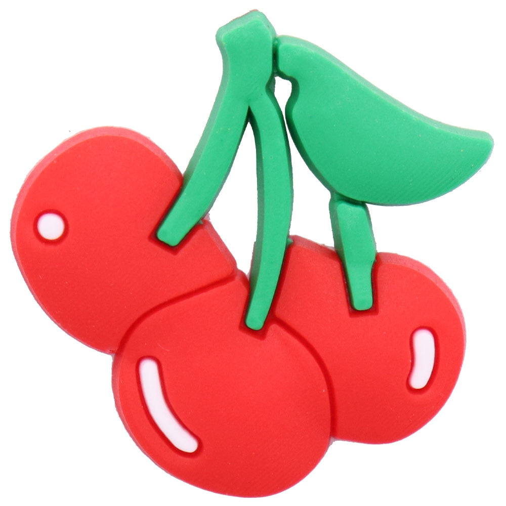 Single Sale 1Pcs Vegetable Carrot Mushroom Tomato PVC Garden Shoe Charms Shoes Decorations DIY Crocs Jibz Wristbands Kids Gift