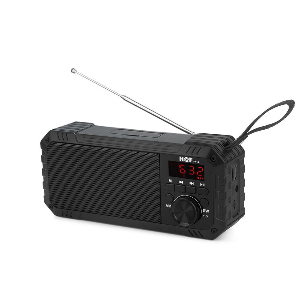 Radio Receiver Bluetooth-compatible Speaker Column Bass Subwoofer TF  Portable Radio FM AM SW