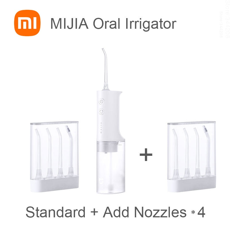 XIAOMI MIJIA MEO701 Portable Oral Irrigator Dental Teeth Whitening Flosser bucal tooth Cleaner waterpulse Water Thread For Teeth