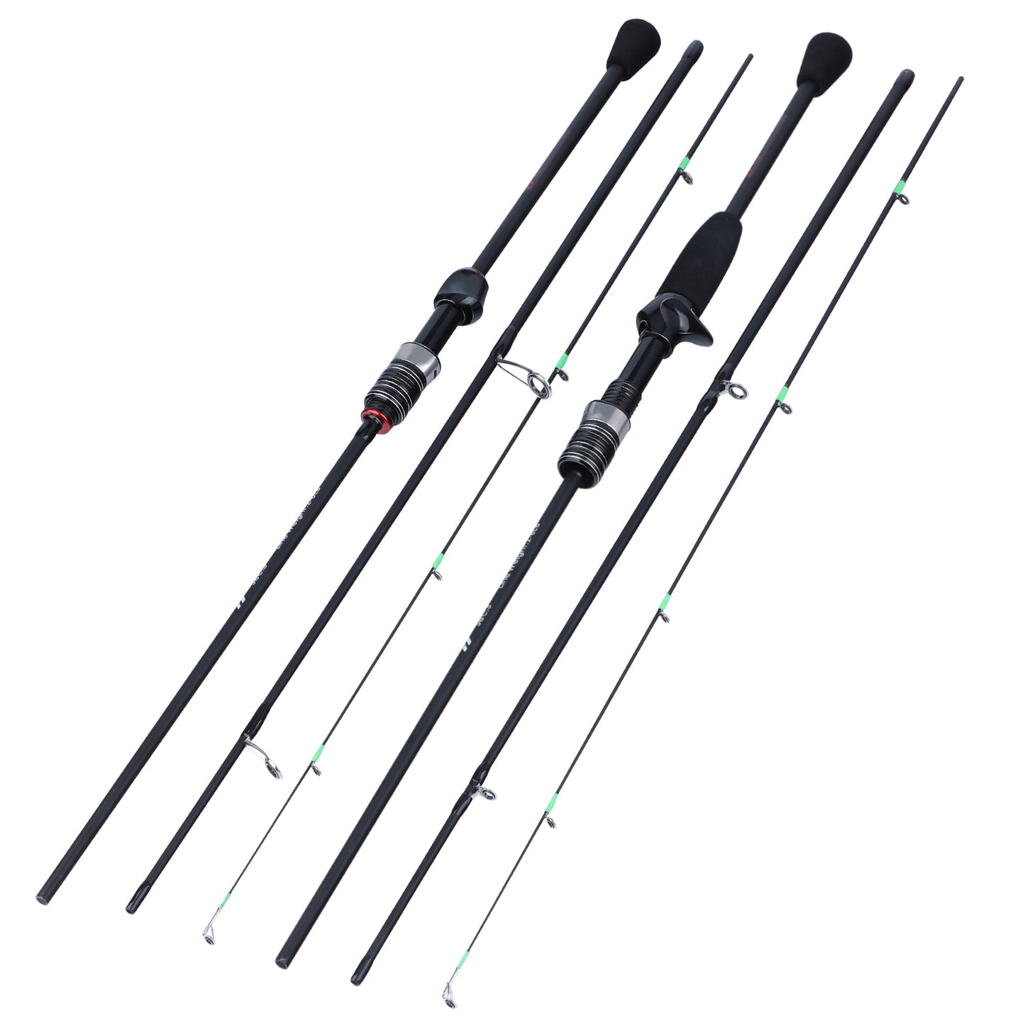 Sougayilang Casting Spinning Fishing Rod 1.8m UltraLight Carbon Fiber Rod Pole 3Section with EVA Handle Baitcasting Fishing Rod