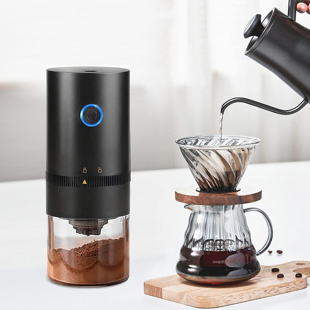 Electric Coffee Bean Grinder USB Type-C Charging Mini Coffee Bean Mill Grinder Espresso Spice Grinder for Drip Coffee Kitchen To