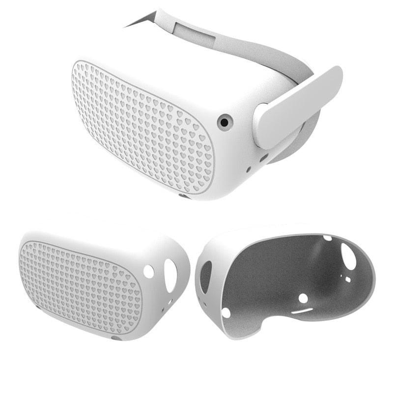 Case For Oculus Quest 2 VR Headset Head Cover smart glasses Anti-Scratches For Oculus Quest 2 Accessories Silicone Protective