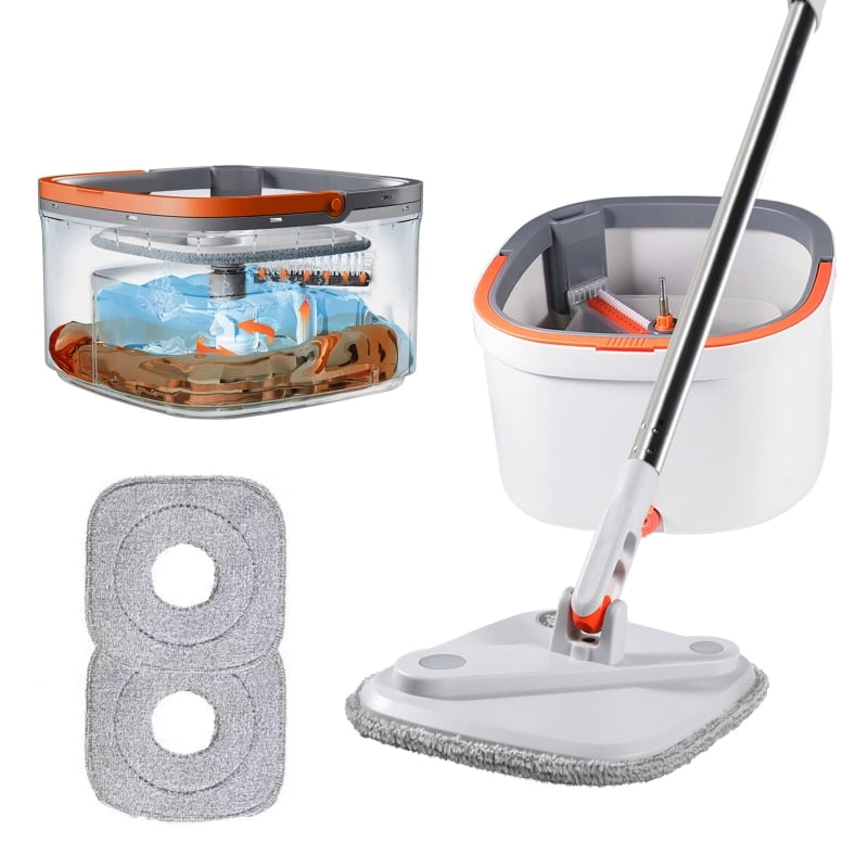 Mop Water Separation 360 cleaning With Bucket Microfiber Lazy No Hand-Washing Floor Floating Mop Household Cleaning Tools