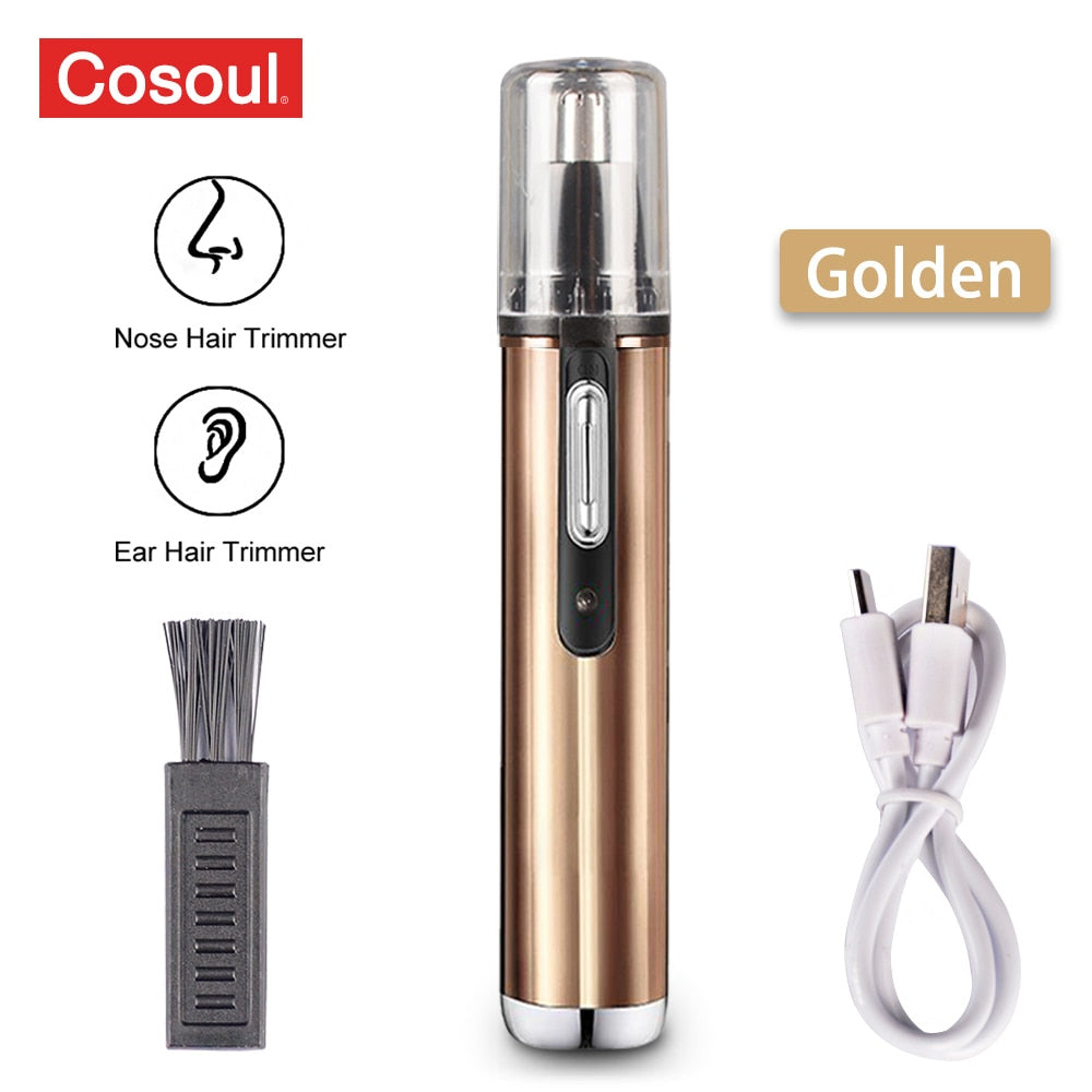 Nose Hair Trimmer Electric Rechargeable Nose Trimmer Men Shaver Razor Women Epilator Cutter Waterproof