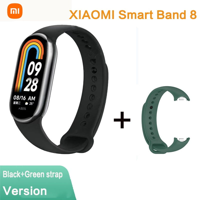 Xiaomi Mi Band 8 Smart Bracelet AMOLED Screen Heart Rate Blood Oxygen Bluetooth Sport Watch Waterproof Xiaomi NFC Smart Band 8