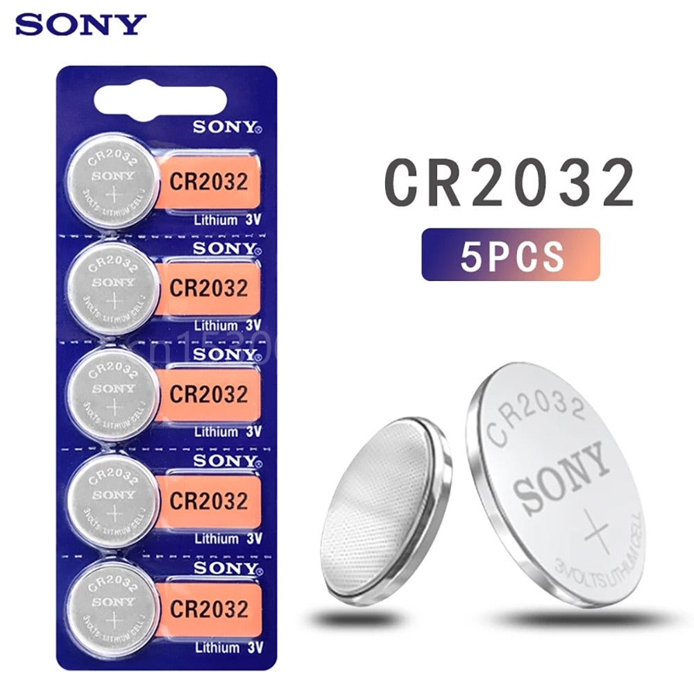 SONY Original CR2032 DL2032 ECR2032 BR2032 2032 CR 2032 3V Lithium Button cell Coin Battery Long Lasting for Watches